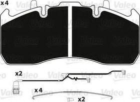 Тормозные колодки Valeo 882243