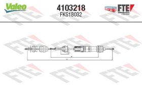 Трос сцепления Valeo 4103218