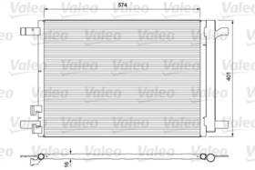 Радиатор кондиционера Valeo 814375