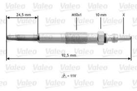 Свічка розжарювання Valeo 345109