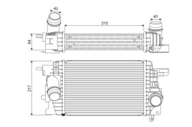 Інтеркулер Valeo 818399
