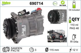 Компрессор кондиционера Valeo 690714