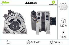 Генератор Valeo 443038