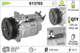 Компрессор кондиционера Valeo 813765