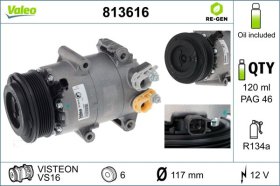 Компрессор кондиционера Valeo 813616