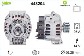 Генератор Valeo 443204