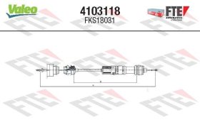 Трос зчеплення Valeo 4103118