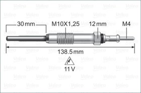 Свічка розжарювання Valeo 345245