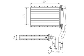 Радиатор печки Valeo 811535
