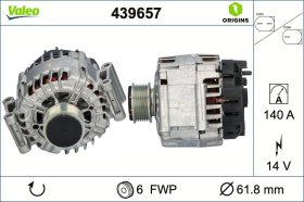Генератор Valeo 439657