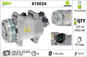 Компрессор кондиционера Valeo 815024