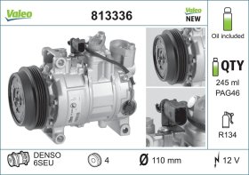Компрессор кондиционера Valeo 813336
