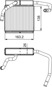 Радиатор печки Valeo 811552