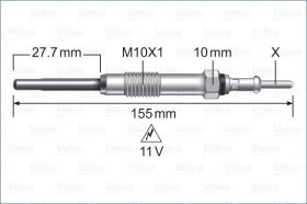 Свеча накала Valeo 345238