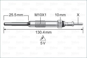 Свічка розжарювання Valeo 345237