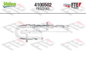 Трос сцепления Valeo 4100502