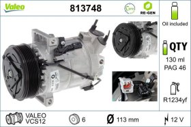 Компрессор кондиционера Valeo 813748