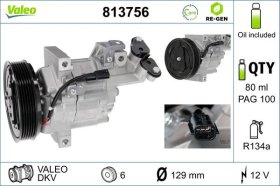Компрессор кондиционера Valeo 813756
