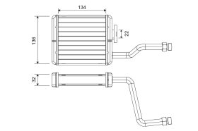 Радіатор пічки Valeo 811573