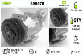 Компрессор кондиционера Valeo 399576