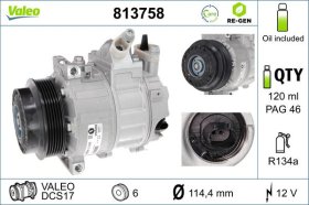 Компрессор кондиционера Valeo 813758