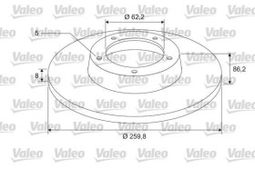 Тормозной диск Valeo 675414