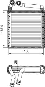 Радиатор печки Valeo 811500