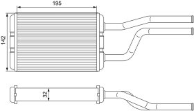 Радиатор печки Valeo 811545