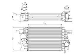 Інтеркулер Valeo 822912