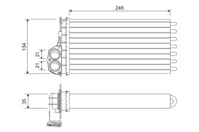Радіатор пічки Valeo 811565