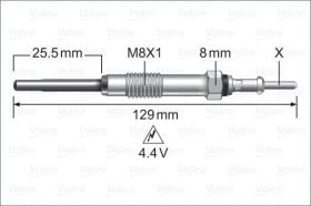 Свічка розжарювання Valeo 345240