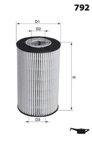 Масляный фильтр Mecafilter ELH4445