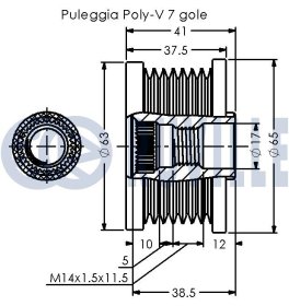 Муфта генератора Ruville 542511