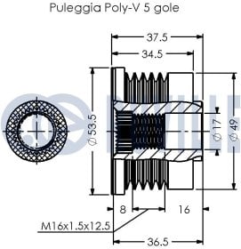 Муфта генератора Ruville 541086
