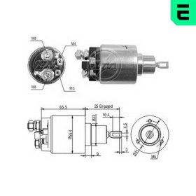 Тяговое реле стартера ERA ZM1474