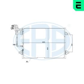 Радиатор кондиционера ERA 667216