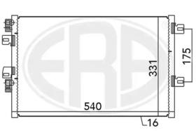 Радиатор кондиционера ERA 667073