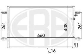 Радіатор кондиціонера ERA 667086