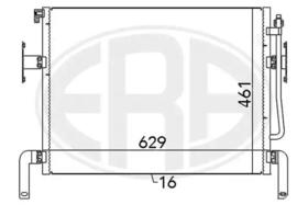Радиатор кондиционера ERA 667121