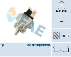 Выключатель фонарей заднего хода FAE 40310