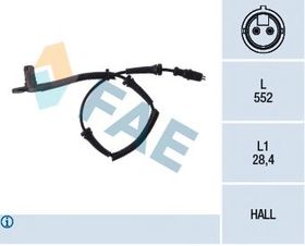 Датчик ABS FAE 78027