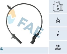 Датчик ABS FAE 78570