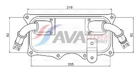 Оливний радіатор двигуна AVA Quality Cooling pr3101