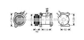 Компрессор кондиционера AVA Quality Cooling CRAK102