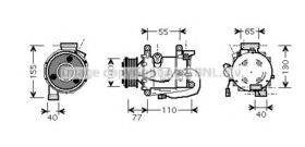 Компрессор кондиционера AVA Quality Cooling HDAK208