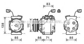 Компрессор кондиционера AVA Quality Cooling HDAK260