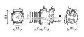 Компрессор кондиционера AVA Quality Cooling HDAK275