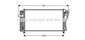 Радиатор кондиционера AVA Quality Cooling HY5178D