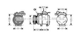 Компрессор кондиционера AVA Quality Cooling KAK146
