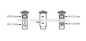 Розширювальний клапан кондиціонера AVA Quality Cooling MS1124